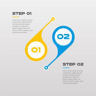 Yatay adımlar zaman çizelgesi infographics daire - göstermek bir strateji, iş akışı veya takım çalışması, vektör düz renk