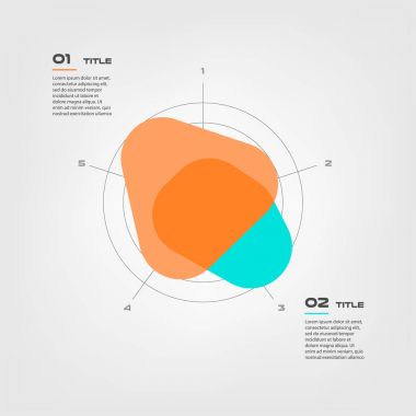 Radar diyagram öğelerine infographics renk. Grafik, grafik, parça, bazı işler. Vektör iş tanıtımı için şablon. İş akışı düzeni, diyagram, banner, web tasarım için kullanılabilir