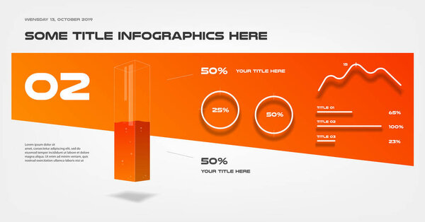 Концепция градиентной инфографики со стрелками. Элемент графика, графика, диаграммы с 3 вариантами - части, процессы, временная шкала. Векторный бизнес-шаблон для презентации, макет рабочего процесса, годовой отчет
