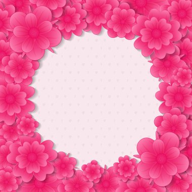 Güzel arka plan çiçek ve boşaltmak. Vektör.