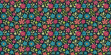 Arka plan çiçek - bahar çiçekleri ile seamless modeli. Anneler günü, kadının günü ve Sevgililer günü. Vektör.