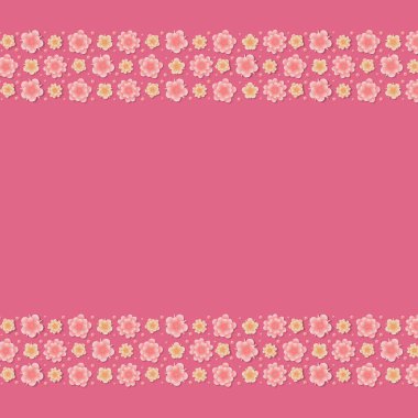 Çiçek arka plan boşaltmak - poster şablonu ile. Vektör.