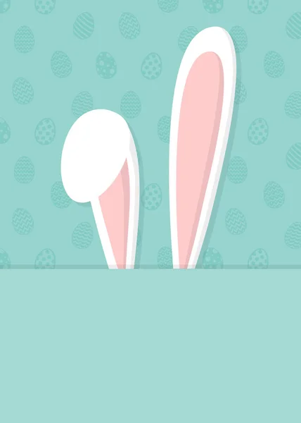Wielkanoc Tła Bunny Uszy Tło Wektor — Wektor stockowy