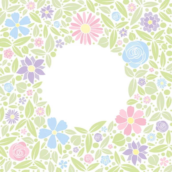 Concept Card Flowers Spring Background Vector — Stock Vector