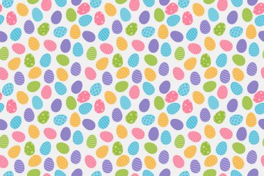 Renkli yumurta ile Seamless modeli. Vektör.