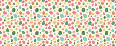 Renkli yumurta ile Seamless modeli. Vektör.