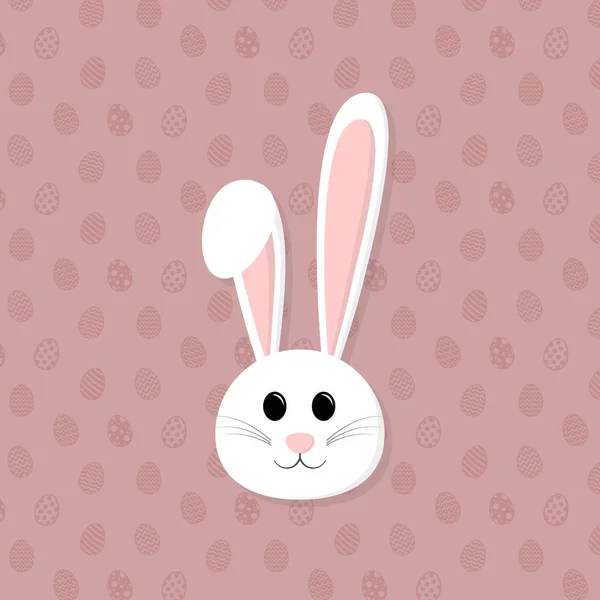 Concept Happy Bunny Background Eggs Vector — Stock Vector