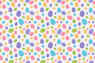 Paskalya yumurtaları ile arka plan. Vektör.