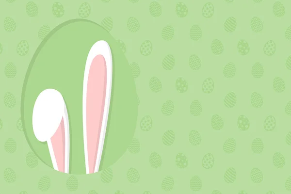 Pascua Trazado Del Estandarte Con Conejo Vector — Archivo Imágenes Vectoriales