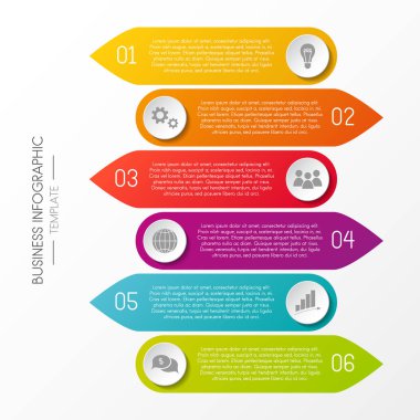 Şablon colouful inforgaphic /. Vektör.