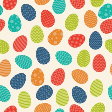 Paskalya yumurtaları ile arka plan. Vektör.