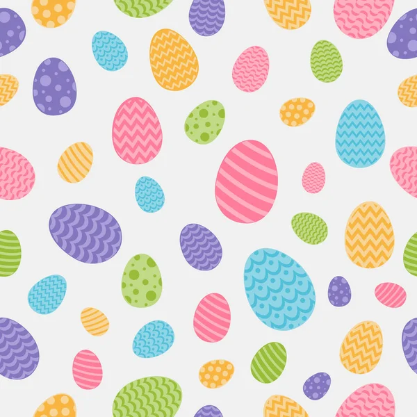Wzór Wielkanocny Kolorowe Jaja Wektor — Wektor stockowy