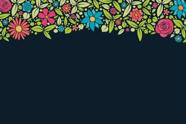 Vintage çiçek arka plan ile çizilmiş çiçek ver. Bahar, düğün ve doğum günü kartı. Vektör.