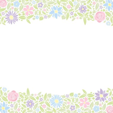 Bahar çiçekleri bir ilan vardı kavramı. Arka plan ile boşaltmak. Vektör.