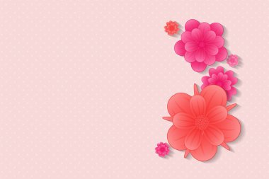 Anneler günü için renkli çiçek background. Vektör.