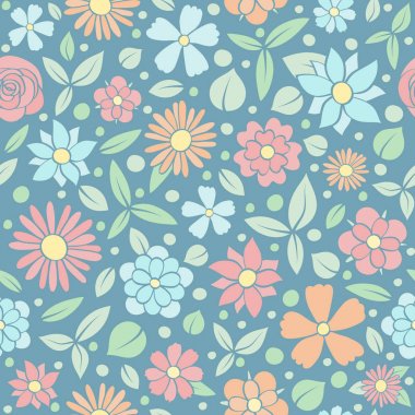 Sorunsuz çiçek desenli - kağıt ambalaj. Vektör.