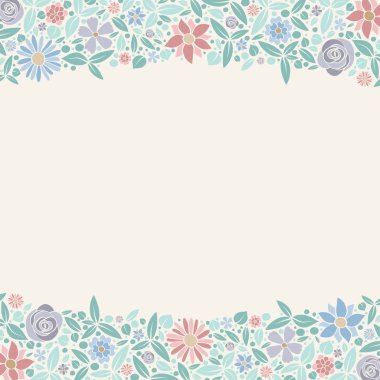 Çiçek - bahar arka plan ile bir kart kavramı. Vektör.