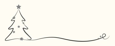 El ile Noel arka plan kavramı ağaç çizilmiş. Vektör.