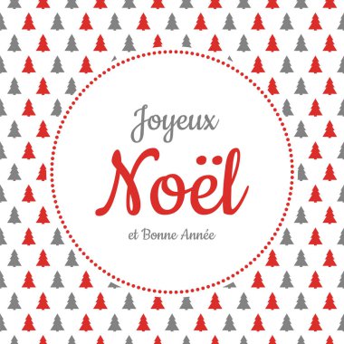 Joyeux Noel - çevrilmiş mutlu Noeller Fransız. Vektör