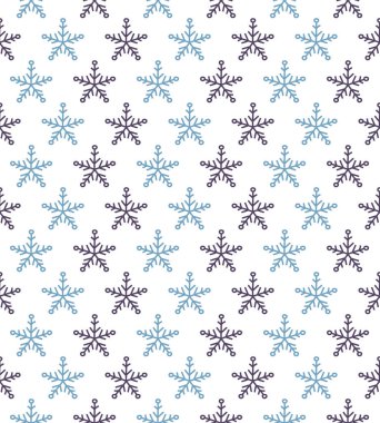 Noel arka plan ile çizilmiş kar taneleri ver. Vektör.