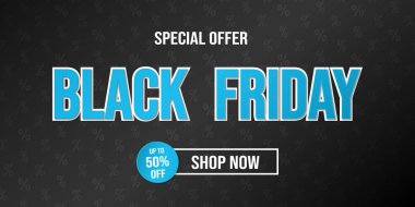 Black Friday Satılık - kartı arka plan ile. Vektör.