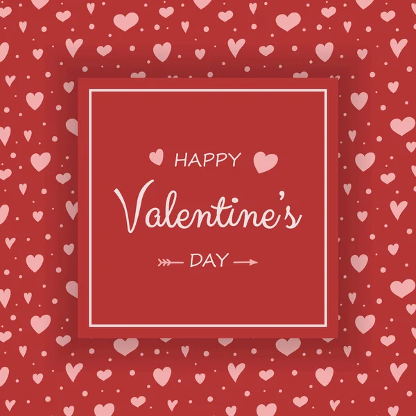 Dia Dos Namorados Cartão Saudação Colorido Com Corações Bonitos Vetor — Vetor de Stock
