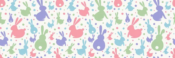 Patrón Pascua Con Conejitos Decorativos Fondo Pantalla Concepto Papel Envolver — Vector de stock