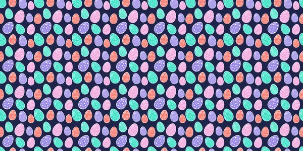 Concept Easter Texture Decorative Eggs Vector — Stock Vector