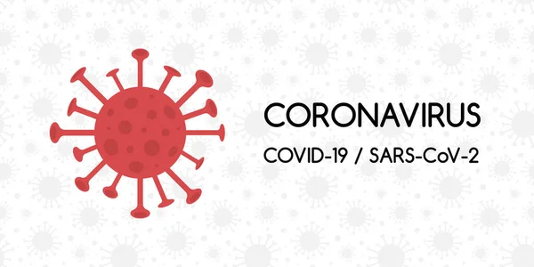 Epidemia Coronavirus Nueva Enfermedad Covid Banner Ilustración Vectorial — Vector de stock
