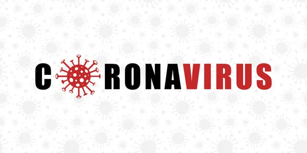 Pandemia Coronavirus Nueva Enfermedad Llamada Covid Virus Peligroso Banner Ilustración — Vector de stock