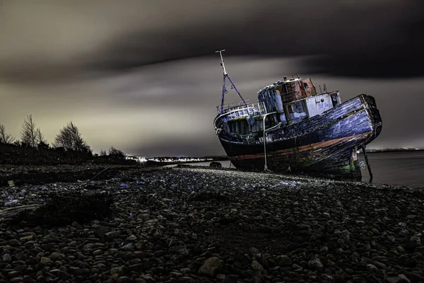 Glencoe Schottland Jan 2020 Das Wrack Des Corpach Bootes Der — Stockfoto