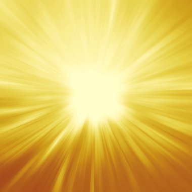 bright sunbeams, shiny summer background with vibrant yellow & o clipart
