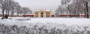 Saint-Petersburg 'da. Peter ve Paul Kalesi. Kalenin içindeki sokaklar.