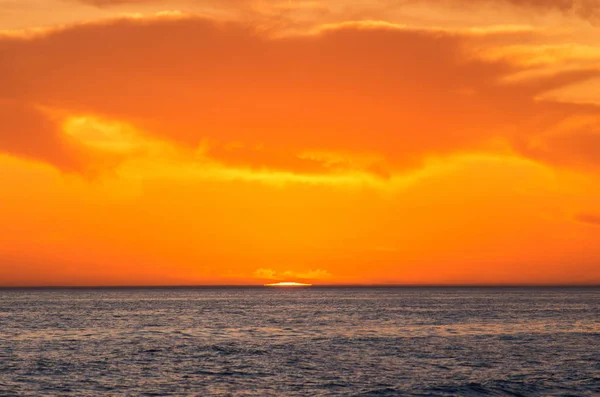 Caspian Sea Sunset Sun Sets Water — Stock Photo, Image