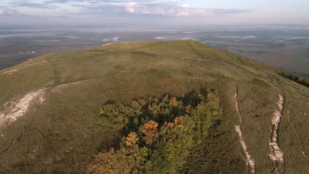 Reste Récif Ancienne Mer Composé Calcaire Shikhan Toratau Vue Aérienne — Video