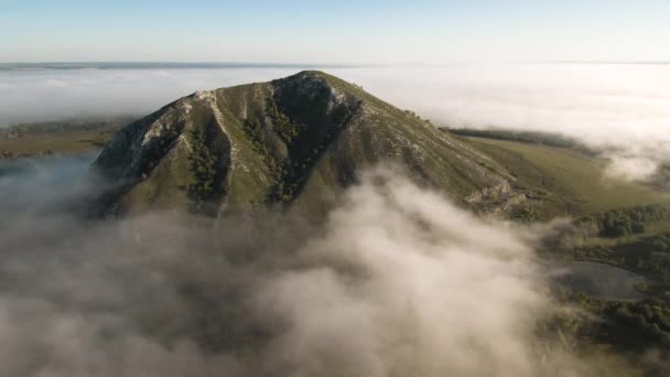 Залишки Рифу Стародавнього Моря Складався Вапняку Сіхана Юрактау Індійське Літо — стокове відео