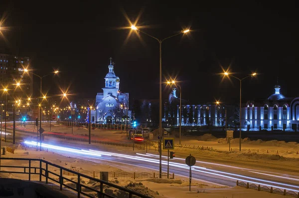 Surgut Templo Honor Del Gran Mártir Jorge Victorioso —  Fotos de Stock