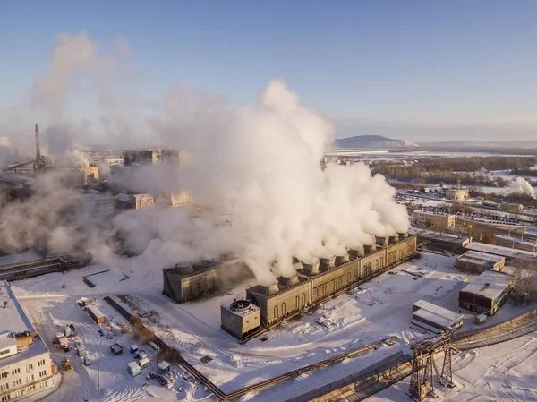 Kola Külü Üretimi Için Fabrikanın Çevre Kirliliği — Stok fotoğraf