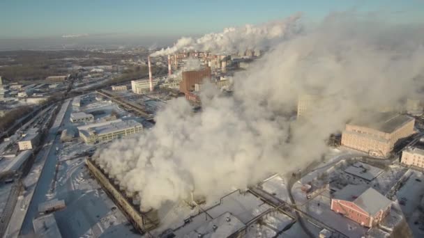 Bashkir Soda Company Milieuverontreiniging Door Chemische Fabriek Voor Productie Van — Stockvideo