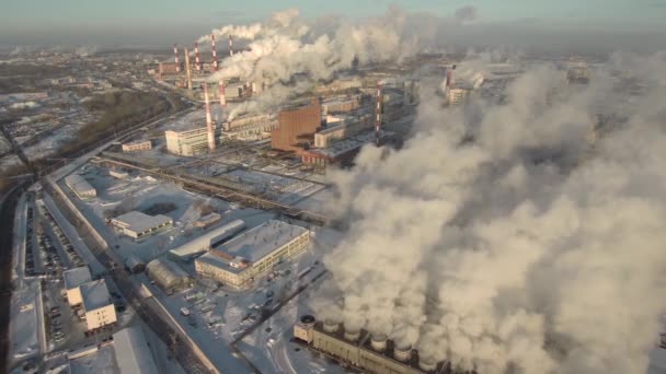 Bashkir Soda Company Milieuverontreiniging Door Chemische Fabriek Voor Productie Van — Stockvideo