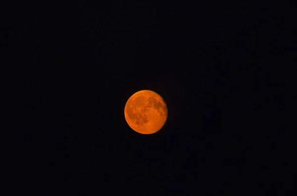 Éjszakai Égbolt Véres Hold — Stock Fotó