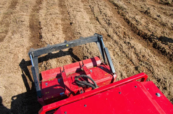 Återvinning Anläggning För Oljeproduktion Lamtrac Mulcher Ltr8400 Jobbet Marktäckning Träsket — Stockfoto