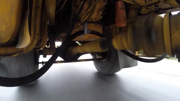 Grue Sur Camion Oshkosh 200Bax Arbre Entraînement Cours Travail — Video