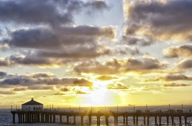 Manhattan beach iskelesinden on Sunset