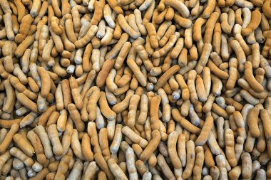 Demirhindi bakla tüketiciler için yığınları.