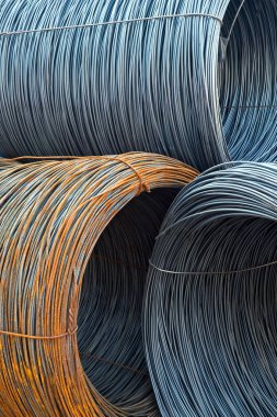 Çelik inşaat için bobinleri.