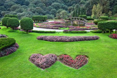 Dikey park doğa ile uyum içinde peyzaj.