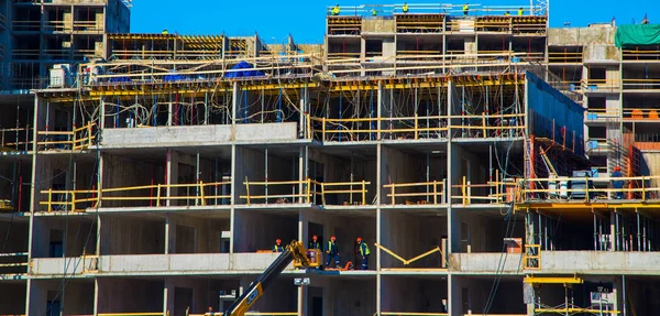 The construction of new buildings in St. Petersburg