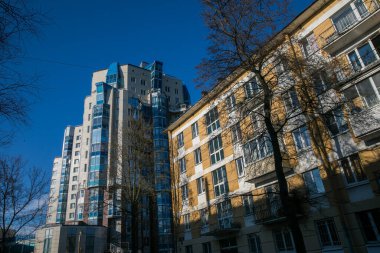 St. Petersburg, Rusya. Eski Sovyet binaları.