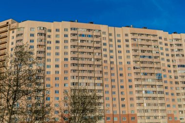 St. Petersburg, Rusya. Yeni binaların ve yeni dairelerin manzarası